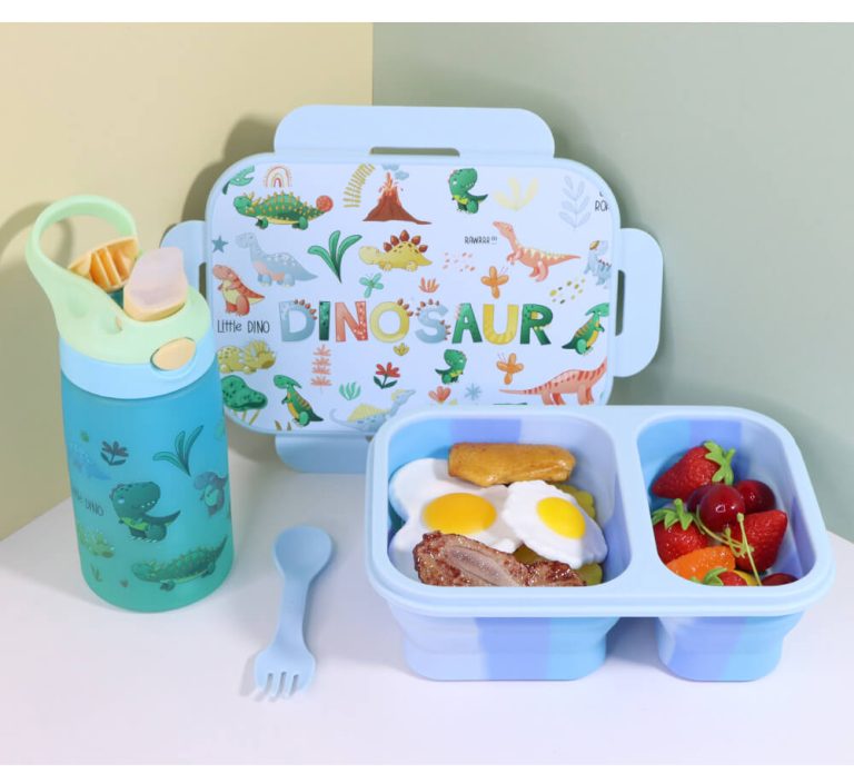 Silicone collapsible lunch bento box