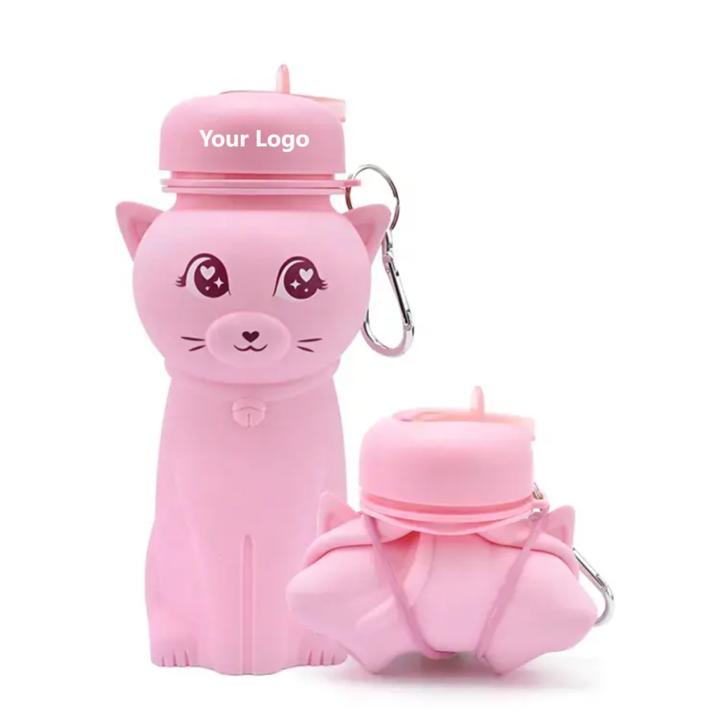 16.9 oz Cat Shape Mini Fancy Water Bottle
