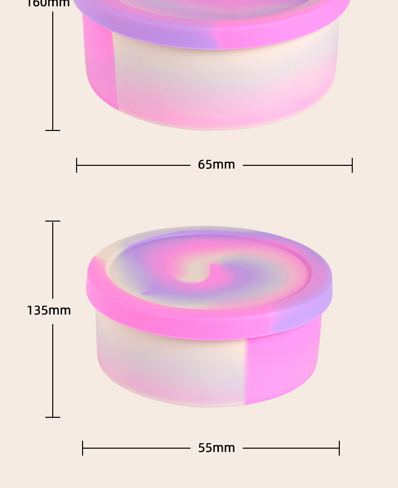 Round Silicone Lunch Box (6)
