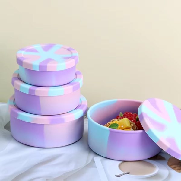 Round Silicone Lunch Box (8)