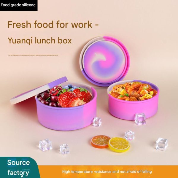 Round Silicone Lunch Box (2.1)