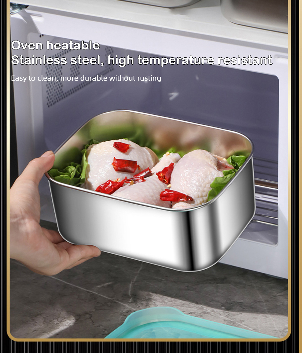 Stainless Steel Food Storage Containers (6)