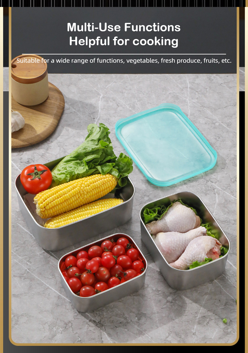 Stainless Steel Food Storage Containers (7)