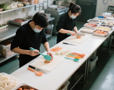 Silicone With Food Or Humans