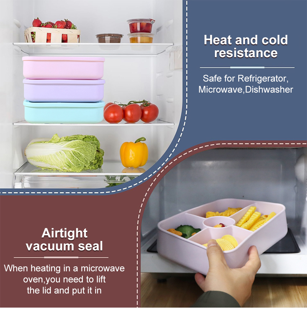 silicone food storage containers