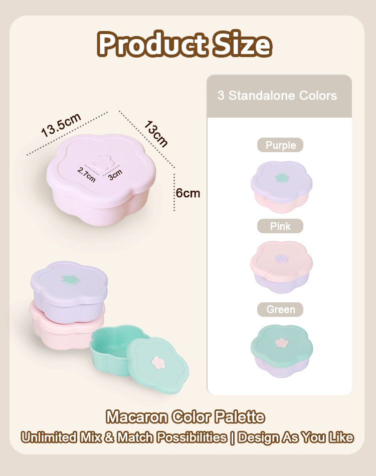 Petals Shaped Lunch Box Size