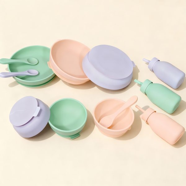 Bpa Free Silicone Baby Feeding Set