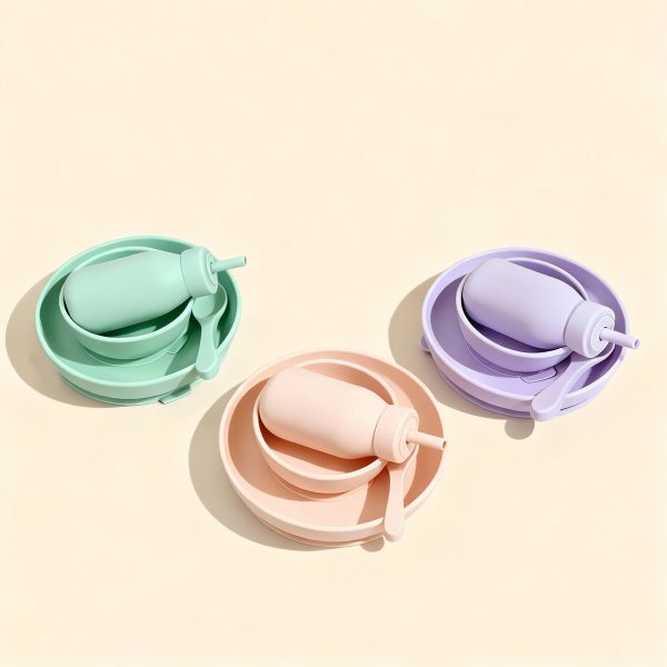 Food Grade Silicone Baby Feeding Set