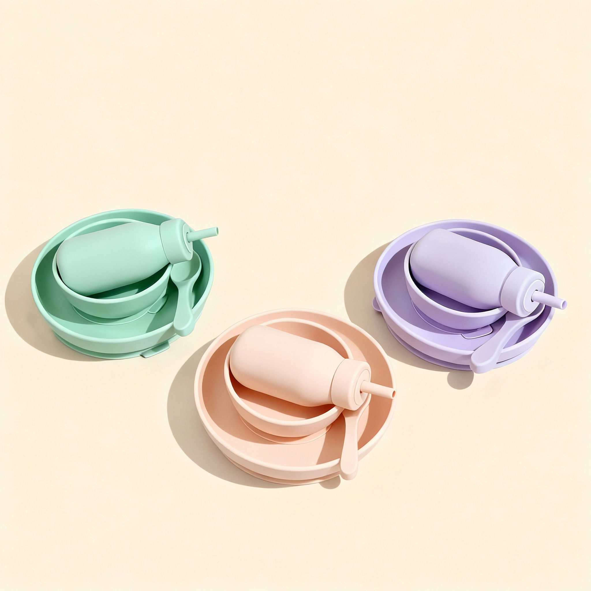 Food Grade Silicone Baby Feeding Set