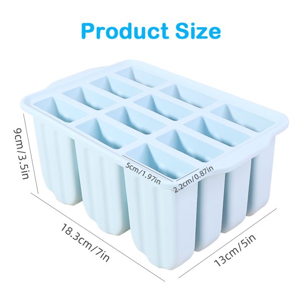 Silicone Ice Popsicle Mold Size