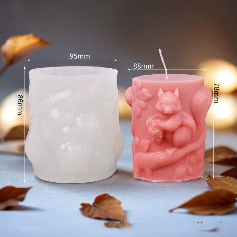 Wholesale Squirrel Silicone Mold For Candle Making