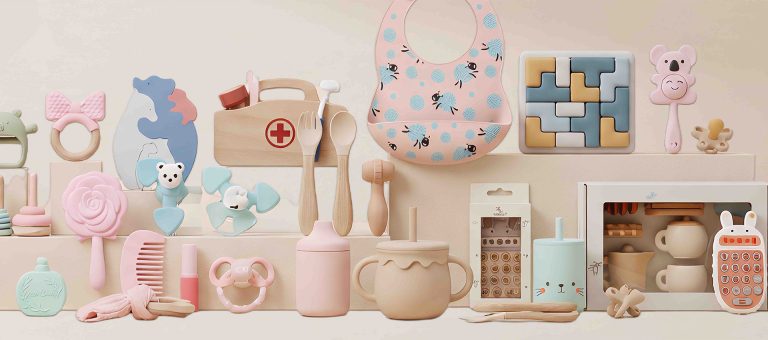 Silicone Baby Teether Toy Set 1920x850