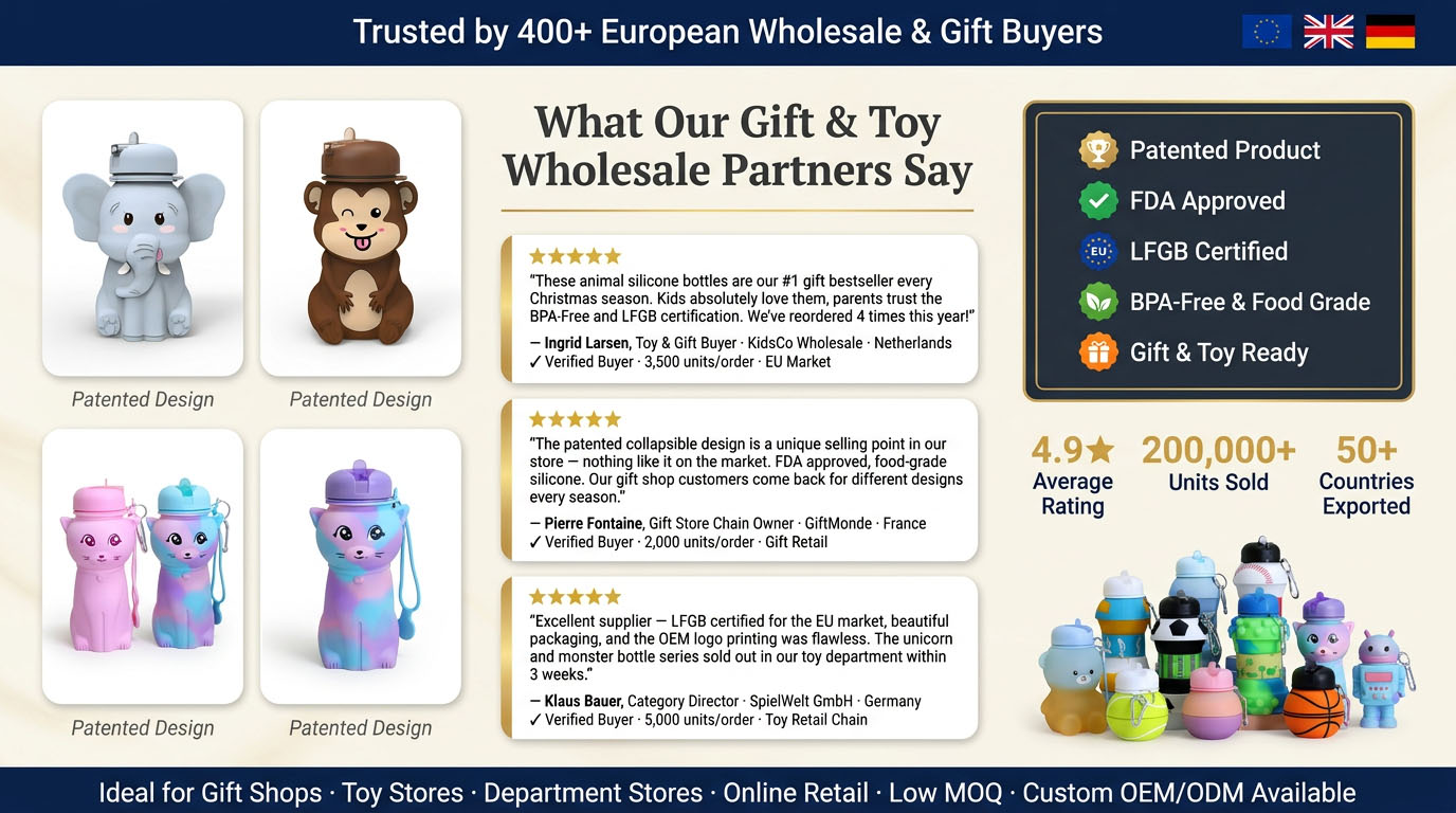 Jewelives Silicone Animal Water Bottle Customer Review