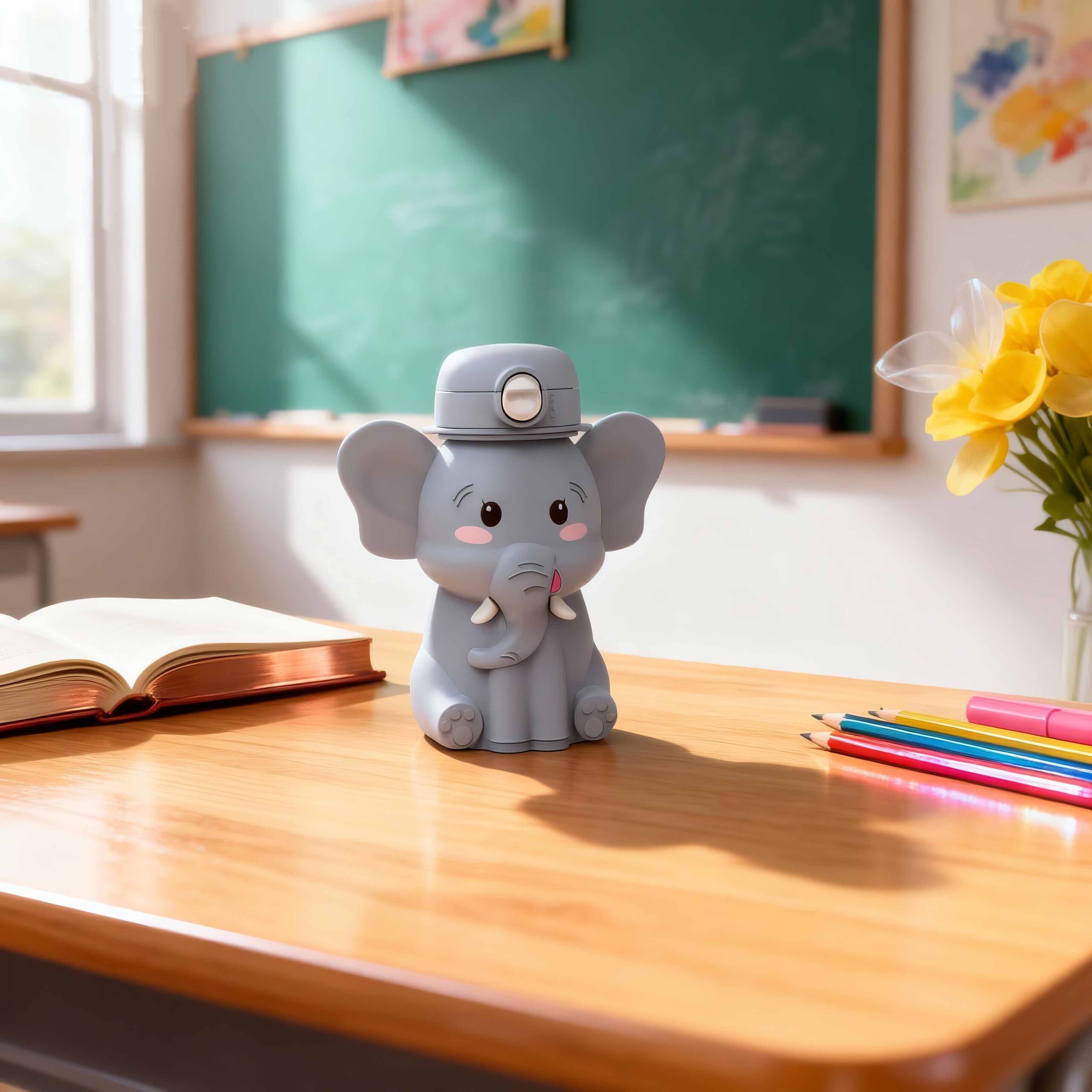 Kids Elephant Toy Water Bottle