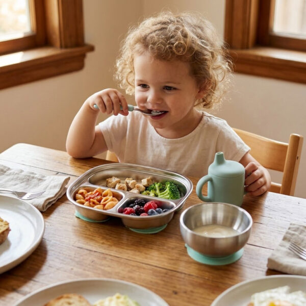 Bpa Free Silicone Baby Feeding Set