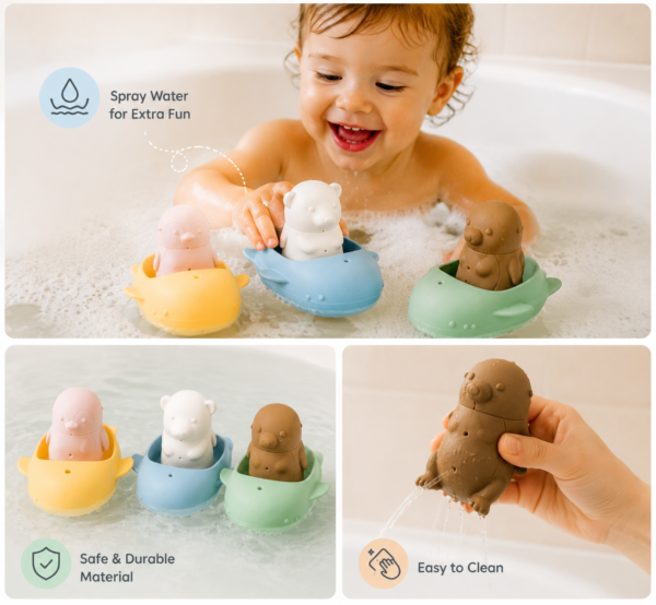 Silicone Animal Bath Toys