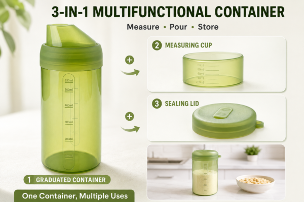 3 In 1 Graduated Food Storage Container