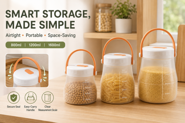 Portable Silicone Food Storage Jar