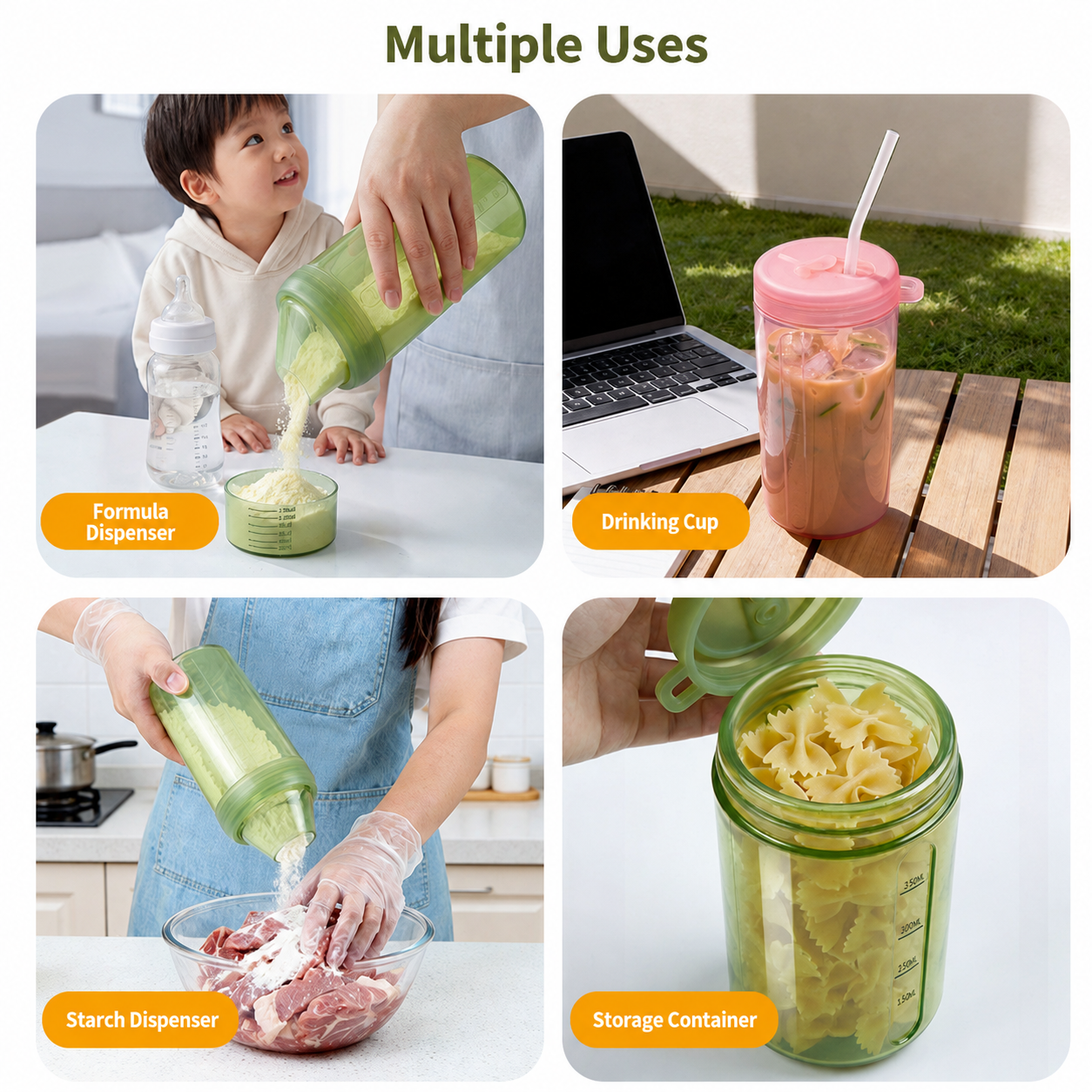 Portable Straw Food Storage