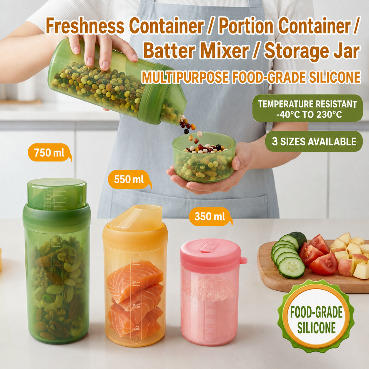 Silicone Food Jar