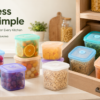 Square Silicone Food Storage Container2